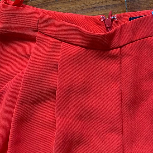 Topshop Red Orange Culotte Wide Leg Pant Trousers - Picture 2 of 2